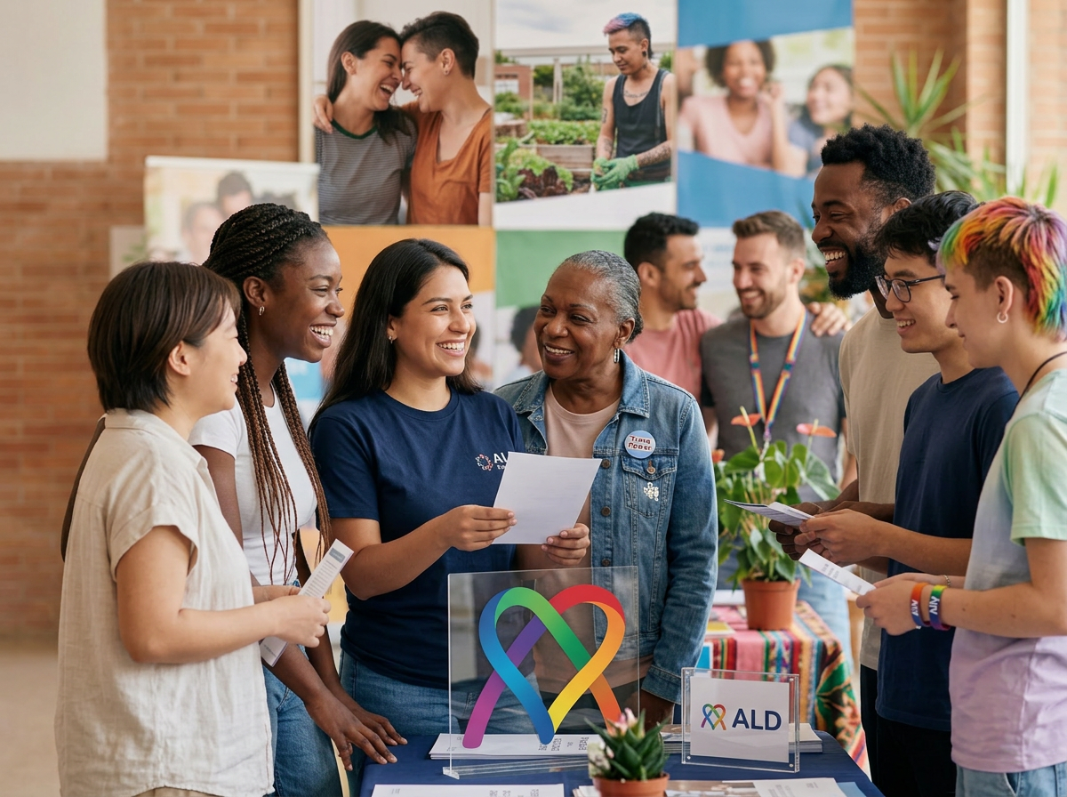 Comunidad ALD — evento comunitario diverso